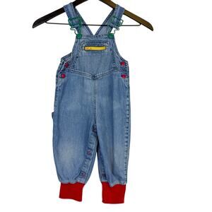 Vintage 90s TKS Basics Overalls Denim Cotton - 18-24 24 Months